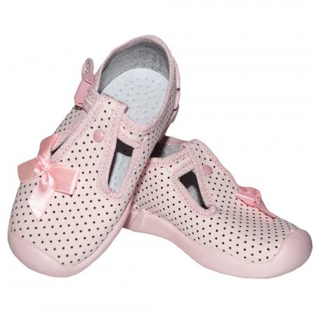 ARS Baby Mädchen Kinder Hausschuhe Ballerinas Kinderschuhe Leder Einlegesohle rosa