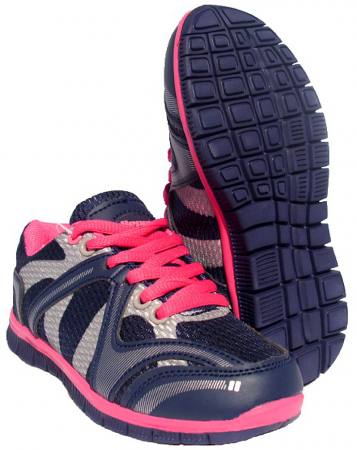 Mädchen Kinderschuhe Freizeitschuhe Sportschuhe Sneaker Schnürschuhe Navy Blau Pink