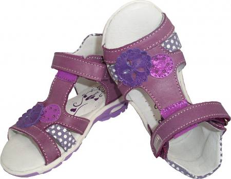 Renbut Mädchen Baby Kinderschuhe Sandalen Babyschuhe Klettverschluss Leder Violett