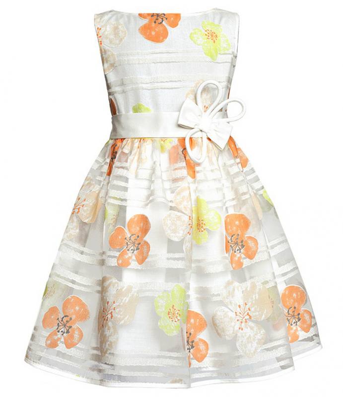 Sly Madchen Kleid Festlich Hochzeit Einschulung Blumenmadchen Sommerkleid Blumen Ebay